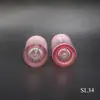 Tubo redondo de brillo de labios con degradado rosa 3.5 ml, tubo vacío para brillo de labios material de embalaje de plástico, fabricante por encargo