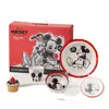 Set de Regalo de Vajilla para Comedor Individual Disney - Tazones, Platos, Tazas y Utensilios de Cerámica para Uso en Casa, Regalo de Inauguración de Casa de Alto Valor