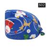 Gorro Quirúrgico Transfronterizo Algodón Color Sólido Correa Estampada Ajustable Unisex para Enfermera de Quirófano Gorro para Odontólogo Oral