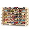Soporte para Coche de Juguete Infantil Transfronterizo Soporte de Exhibición de Regalo Modelo de Coche de Madera para Niños Soporte de Madera para Coche de Juguete
