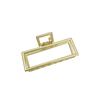 Clip de metal europeo y americano para el pelo clip rectangular para el pelo clip de metal geométrico clip de baño grande de aleación joyería para la cabeza al por mayor