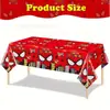Toalhas de Mesa de Desenho Mais Vendidas do Fabricante para Decorações de Festa de Aniversário Infantil, Toalhas de Mesa Retangulares Descartáveis, Toalhas de Mesa para Banquete, Vários Estilos
