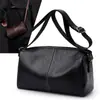 Nova Bolsa Tiracolo de Ombro Masculina para o Dia a Dia, Bolsa Leve de Couro Macio, Bolsa Pequena, Bolsa Masculina Simples, Bolsa Almofada de Alta Qualidade