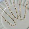Nenhum temperamento desbotado luz luxo banhado a ouro requintado colar de aço titânio moda versátil moda feminina clavícula cadeia fabricantes
