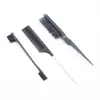 Peine de Peluquería de Cola Puntiaguda del Fabricante, Peine de Doble Cara, Peine de Cepillado de Tres Filas, Cepillo de Cepillado, Cepillo para Cejas, Herramienta de Maquillaje para el Cabello