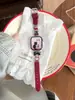 Correa de reloj de metal con estampado de gato de dibujos animados, compatible con Apple Watch Series 12, 11, 10 SE y Ultra