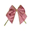 Cinta de Terciopelo Navideña Personalizada con Moño y Brillantina Empaque de Regalo Decoraciones Festivas con Serpentinas