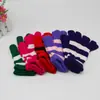 Guantes Mágicos de Punto Grueso a Rayas de Moda para Estudiantes, Calentadores de Invierno para Mujer, Guantes sin Dedos, Regalos