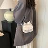 All-Match Ins Mini Bolsa Feminina 2024 Nova Moda Moda Pequena Bolsa Quadrada High-End Bow Niche Crossbody Bag