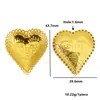 Pendantes Grandes Retro Europeos y Americanos de Acero Inoxidable con Cara Sonriente, Corazón Solar, Luna para Collares y Pendientes DIY, Accesorios de Joyería de Acero de Titanio