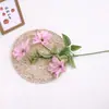 3 Flores Artificiais de Clematis para Decoração de Sala de Estar em Casa, Arranjo Floral, Arranjo de Flores para Casamento, Vitrine e Adereços para Fotos