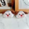 Desenho animado bonito vestido de pelúcia castor urso broche boneca boneca bolsa cachecol luvas decorativos pequenos acessórios
