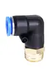 Conexões Pneumáticas PL8-02 Pneumático PL6-01 Conexão Rápida Cotovelo de Ângulo Reto Rosca Externa Cilindro Válvula Solenoide 10mm