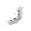 Accesorios para Perfiles de Aluminio Huangyu Wenzhou Conector de Ranura de Esquina Ángulo Recto Integrado Oculto Estándar Europeo Estándar Nacional 20/30/40/45