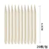 5,3-17,5cm palito de madeira de laranjeira para manicure removedor de limpeza de pele morta ponta de unha palito de madeira palito para furar 20/100 sacos