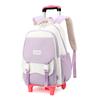Mochila Escolar con Ruedas para Niños de Pez Natural para Estudiantes de Primaria Grado 3-6 Niñas de Secundaria Mochila de Doble Uso