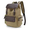 Mochila Simples Popular Transfronteiriça de Fábrica de Origem Lona Grande Capacidade Tendência Retrô Europeia e Americana Dropshipping