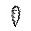 Diadema de cristal de perlas lujosa y elegante para mujer, nuevo modelo 2026, con dientes para una corona alta, realza el temperamento, accesorio para el cabello