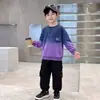 Conjunto de otoño para niños 2026 ropa infantil nueva, conjunto de dos piezas de sudadera elegante y genial para niños pequeños