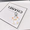 Bonito cartoon urso chaveiro acrílico Internet celebridade estilo coreano carro chaveiro casal estudante chave pingente
