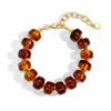 2026 Nuevo Pulsera de Resina con Cuentas Estilo Comercio Exterior con Botones Únicos, Estilo Europeo y Americano de Moda, Joyería Ajustable Personalizada de Nicho