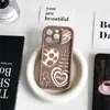 Diseño de Letra en Forma de Corazón Adecuado para Funda de Teléfono iPhone 17 Pro Max, Acabado Mate para iPhone 17, 13, 12/15, Sensación de Alta Gama, X Wholesale