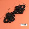 Cheongsam estilo chinês tendência nacional roupas artesanais miçangas botões decorativos cauda longa pérola cristal borla disco fivela botão