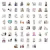 60 Adesivos de Funeral Fulian Adesivos de Mangá Japonês Mais Vendidos Simmelfield Hugher Adesivos para Decoração de Bolso