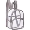 Mochila Transparente Impermeável para Campo Esportivo Europeu e Americano Bolsa de Cosméticos de Viagem Grande Capacidade Mochila Escolar para Estudante Bolsa de Cosméticos de PVC