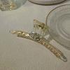 Pinza para el cabello estilo Chanel retro fresco grande de alta gama dulce elegante clip lateral accesorios para el cabello para mujeres