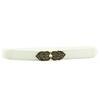Cinturón vintage de hebilla de corazón de doble melocotón cinturón para damas sello de cintura elástico fino decoración de vestido de mujer una generación de cabello
