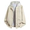 Jaqueta falsa de duas peças, jaqueta de algodão masculina, outono e inverno, estilo coreano de alta qualidade, jaqueta casual simples JK