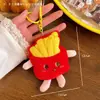 Llavero de Peluche KFC Piernas de Pollo Frito Creativas Hamburguesa Papas Fritas Muñeco de Comida Divertido Colgante Pequeño Colgante