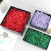 Fabricante de Fibra de Papel Triturado de Rafia Plisada Venta al por Mayor Relleno para Empaque de Cajas de Regalo y Dulces 10g 100g por Kilogramo