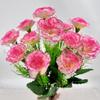 Flores Artificiais Atacado Flores de Plástico e Tecido Cravo 7 Cabeças Flor de Galho Único Decoração Interna e Externa Buquê Flor Artificial Atacado