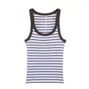 Comercio Exterior 2026 Otoño Nuevo Estilo Europeo y Americano Moda Femenina Casual Holgado Versátil Sin Mangas Canalé Superior 3253301