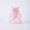 Novas Sacolas de Gaze Personalizadas Sacolas de Malha Espessas 50 Trama Sacolas de Organza com Cordão Sacolas de Embalagem para Presente