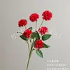 Nuevo Ramo de Flores Artificiales Rojas para Decoración de Bodas, Arreglo de Escenas y Accesorios, Venta al por Mayor desde el Fabricante