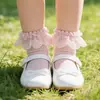 Calcetines Personalizados para Niñas Calcetines de Encaje Transfronterizos para Niños Calcetines de Princesa para Bebé con Borde de Encaje Calcetines Blancos Cortos para Niñas Pequeñas