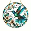 Série de Pingentes Estilo Boêmio Pintado Temu Transfronteiriço Ornamentos Redondos Decorativos Coloridos de Acrílico para Interior e Exterior