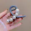 Clip para el Cabello de Aleación con Perlas Estilo Coreano y Japonés Nuevo Primavera 2025 Accesorios para Mujer Clip de Tiburón Dulce de Moda Yiwu Accesorios para el Cabello