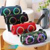 Altavoz Bluetooth TG676 con diafragma luminoso colorido y correa transfronteriza, subwoofer con tarjeta de tambor de guerra de gran volumen de 30 W