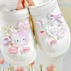 Parche de Cabeza de Gato Acrílico Accesorios para Zuecos Flor para Zapato Joyería DIY Accesorios Funda de Teléfono Celular Material de Pegamento de Crema Pasador