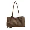 Bolso de Hombro Vintage de Gamuza de Gran Capacidad para Mujer, Nuevo Simple para Viajes de Otoño 2026