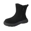 Botas Cálidas Espesas con Piel Integrada de Moda, Zapatos de Algodón para Mujer, Nuevas Botas de Nieve de Venta Caliente de Invierno 2026 para Mujer
