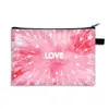 Bolsa Cosmética Portátil para el Día de San Valentín con Estampado Digital del Día de San Valentín para Mujer, Bolsa de Almacenamiento de Gran Capacidad, Regalo Acompañante
