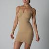 Vestido Sin Costuras Falda Moldeadora de Cuerpo Sin Costuras Que Cubre las Caderas, Ropa Interior Moldeadora Corporal de Alta Compresión, Falda de Una Pieza con Control de Abdomen para Mujer