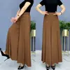 Calças Culotte Finas de Verão 2025 para Mulheres, Calças Largas e Soltas para Mães de Meia-Idade, Calças de Perna Larga Fluidas e Elegantes Atacado