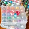 Boneca Leve de Viscose Brilhante 25 Características Faciais Bordado 20 Caixas de Cor Boneca d Fio de Bordado Feito à Mão 1 Fio de Bordado Fio de Seda Gelada 2
