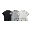 Camiseta Original de Marca Moderna Davic con Diseño de Remache en el Hombro para Hombre, Top de Verano Holgado de Manga Corta para Estudiantes Universitarios T061